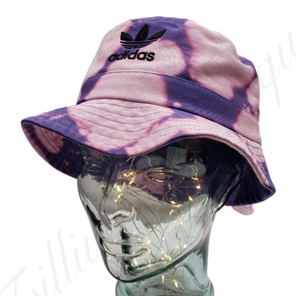 Adidas Hat Bucket Hat Women's Reverse Dye Purple Logo Sporty Athleisure Outdoor - Picture 1 of 6